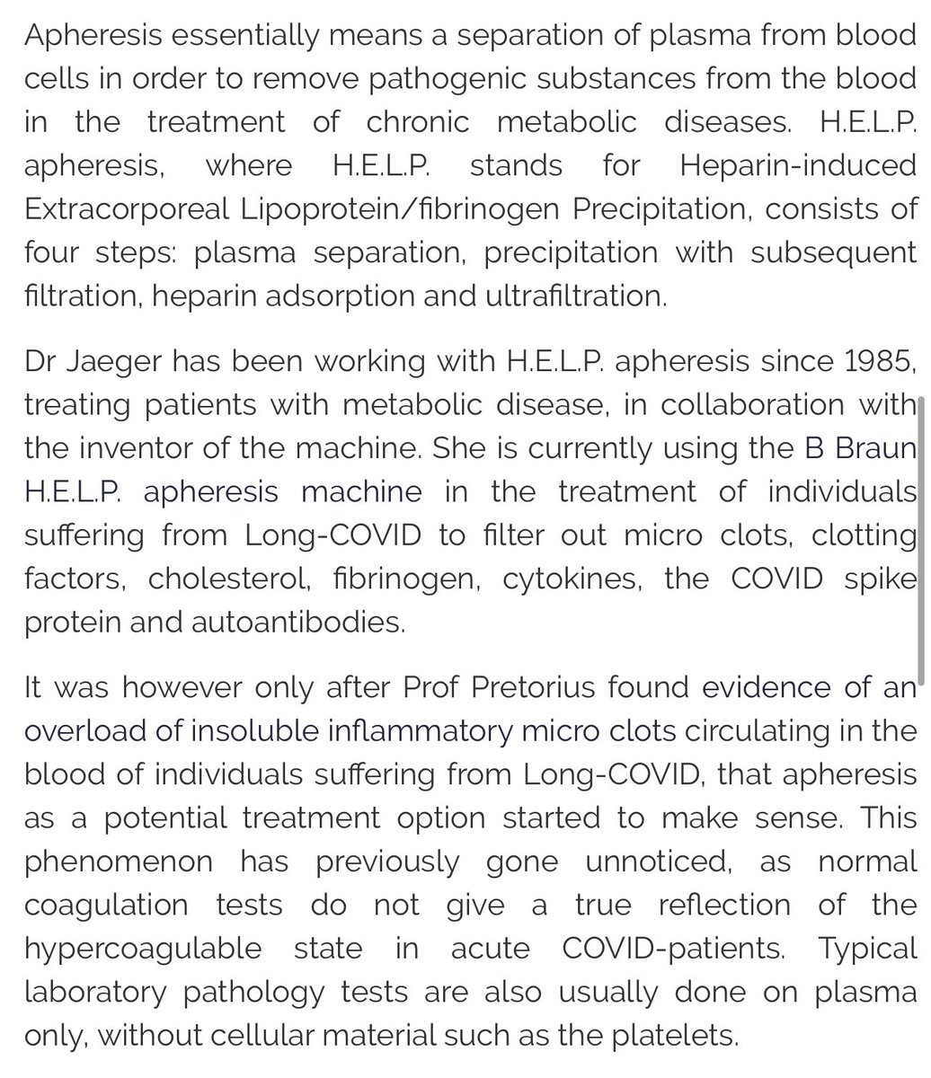 morganstephensa's tweet photo. Head of Physiology at Stellenbosch University @resiapretorius found microclottong in the blood long Covid patients. Her, along with other researchers, are travelling to Germany to study HELP apheresis’ effects on long-haulers with Dr. Jaeger.

I��ll be there to report on it. https://t.co/XVvgnstNxL