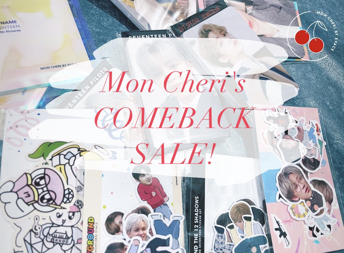 Moncheri_evace's tweet photo. 🍒MON CHERI's COMEBACK SALE🍒

Hi Cherries! did you miss us? we are ready for SHOPEE 11.11! you can check our Shopee acct by clicking this link:
https://t.co/HzShXIqQJa

some of our products are available including SEVENTEEN PASSPORT PILOT PHOTOS! 🍒

add to cart now! ❤️ https://t.co/WItP1t1UA7