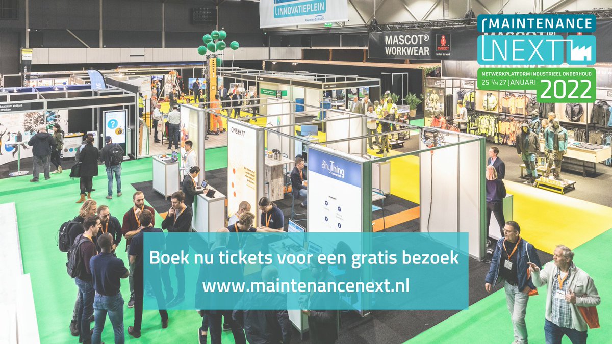 Boek nu tickets voor een gratis bezoek aan Maintenance NEXT 2022!✅
Van 25 t/m 27 januari is het weer zo ver: Maintenance NEXT 2022, hét netwerkplatform voor industrieel onderhoud. 
registration.gesevent.com/survey/3q72eax…