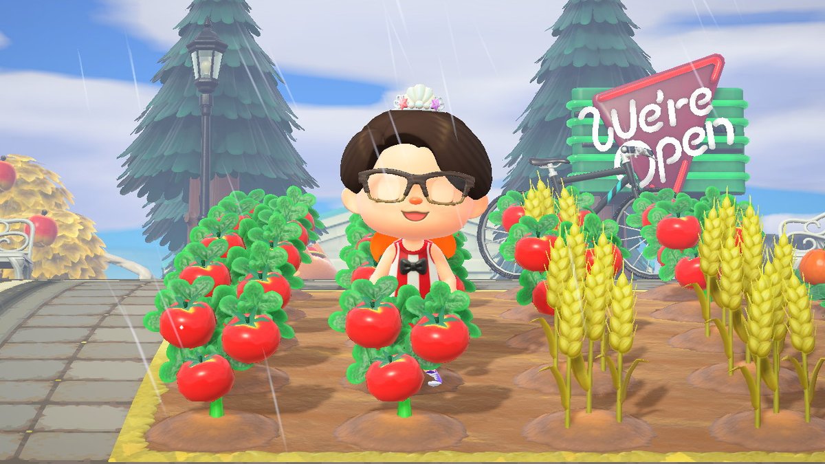 Marthis_AC's tweet photo. Yo feliz de la vida con mis tomates tmbn en el AC jajaja #AnimalCrossing #ACNH #NintendoSwitch https://t.co/616Cu9w64b