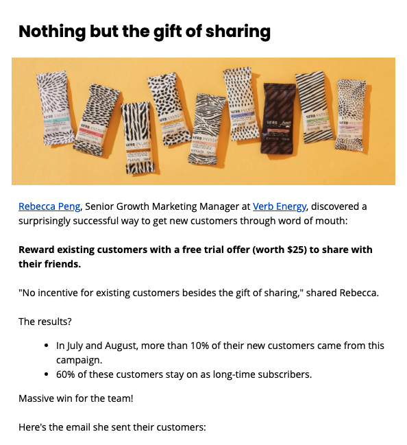 alfred_lua's tweet photo. In the last few weeks, I wrote about how @Aislingorganics, @verbenergy, &amp; @PressOnShop get word of mouth through various approaches.

I’m looking to feature more word-of-mouth examples (referral, influencer, affiliate, etc.) in our blog newsletter. Any DTC brands up for sharing? https://t.co/t1Icz89OIz