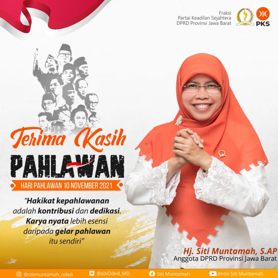 Selamat Hari Pahlawan tahun 2021 Terima kasih pahlawanku.. Menjadi inspirasi kami untuk terus berjuang memajukan bangsa. Mari menjadi pahlawan -pahlawan masa kini #HariPahlawan