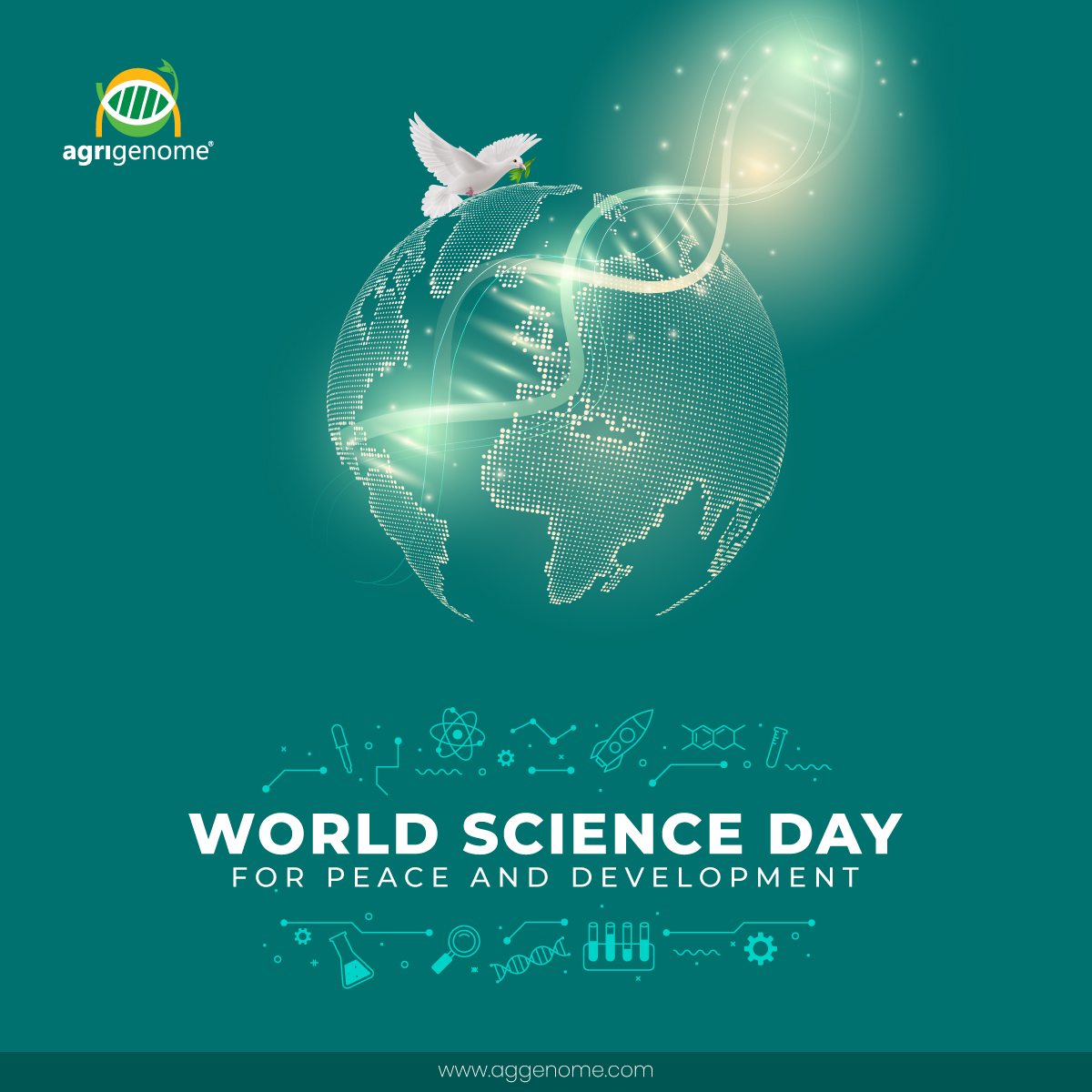 Science is not just about inventions but it is also about touching lives positively in many ways. Warm wishes on World Science Day for Peace and Development. #ScienceDay, #WorldScienceDay #Science, #Development, #Peace #AgriGenome #Genomics   #scientificresearch #NGS #agritech