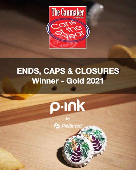 Congratulations to <a href="/P_ink_shop/">P•ink</a> and <a href="/PelliconiDAP/">Pelliconi</a> for this well-deserved Cans of the Year gold award in the Ends, Caps &amp; Closures category! We love these customised crown caps &lt;3

#Packaging #PackagingIndustry #PackagingInnovations #MetalPackaging