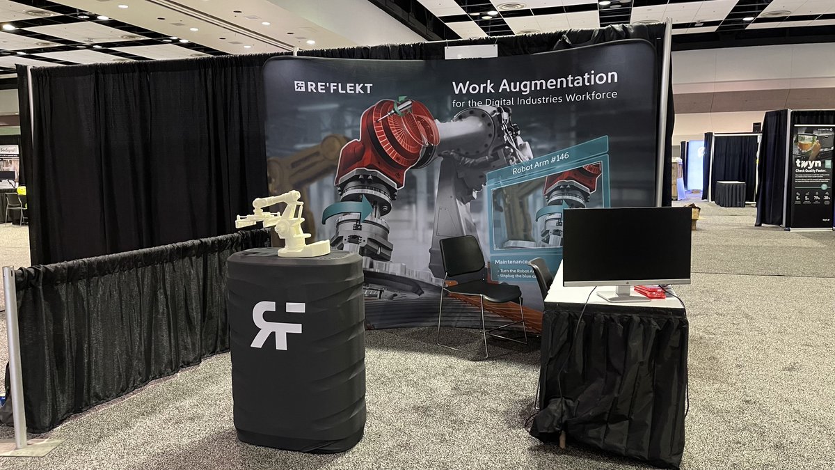RE'FLEKT (@wearear) on Twitter photo Our booth is ready for the #AWE2021 Expo! Find us to experience an in-person demo of RE'FLEKT's work augmentation solutions at booth 625, Hall B, Santa Clara Convention Center, and see what that robot arm is all about 🤖 Our booth is ready for the #AWE2021 Expo! Find us to experience an in-person demo of RE'FLEKT's work augmentation solutions at booth 625, Hall B, Santa Clara Convention Center, and see what that robot arm is all about 🤖