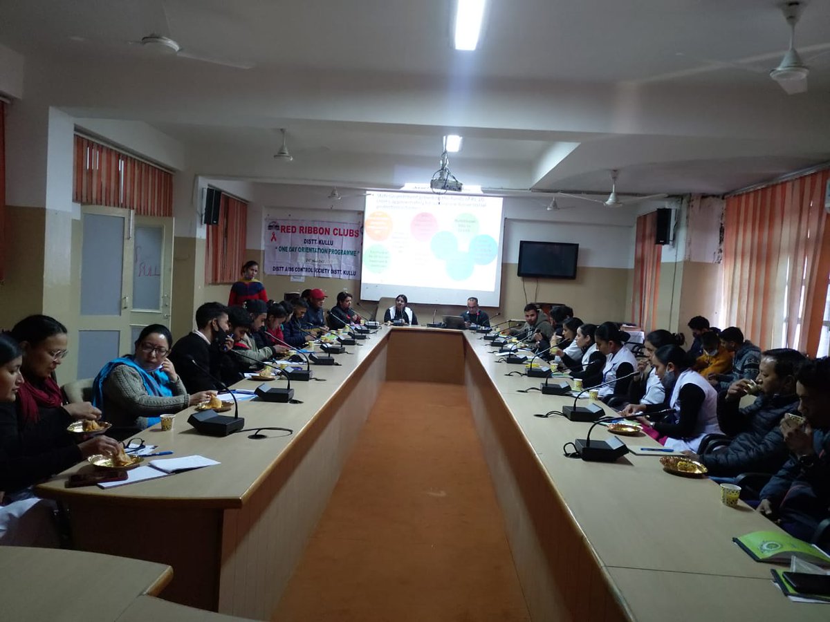 hpsacs's tweet photo. 7th Training of Red Ribbon Clubs' Nodal Officers and Peer Students in District Kullu on 10th November 2021 at Kullu
#RRC
#JoinRRC
#JoinRedRibbonClub
#Youth
#YouthHIVAwareness
#Dail1097
#KnowHIV
#KnowAIDS
#NACOAIDSAPP https://t.co/4gWRLxCzDU