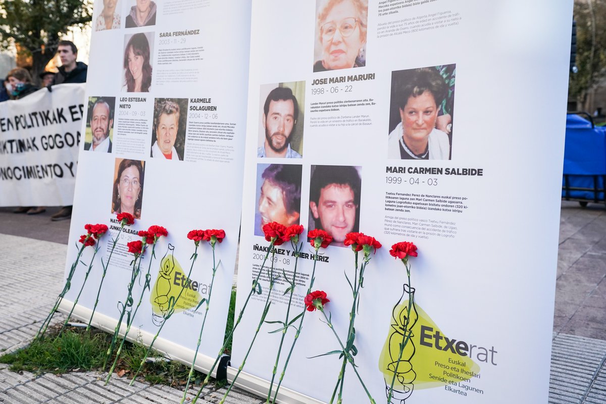 Salbuespen politikaren ondorioz bizitza galdu duten biktimak gogoan izan ditugu <a href="/EtxeratElkartea/">Etxerat Elkartea</a>|rekin batera.

¿Para cuándo el reconocimiento a las 16 personas que perdieron la vida por culpa de la dispersión?

🌹 Aitortza, erreparazioa eta ez errepikatzeko bermeak.