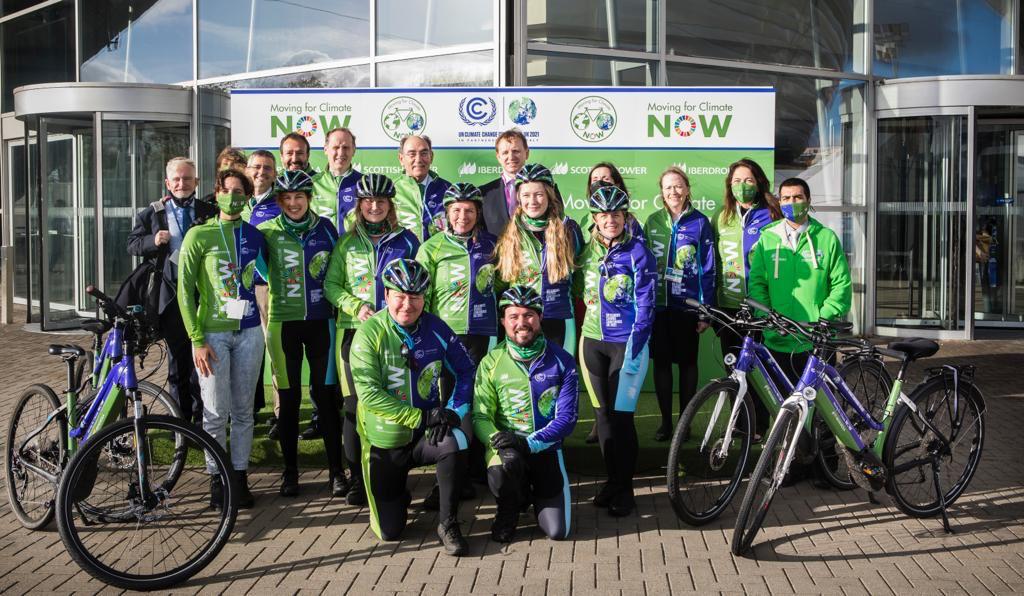 StrathThemes's tweet photo. After an impressive 300km on electric bikes, the @moving4climate expedition including Strathclyde's @RFordUK has delivered its manifesto to #COP26

Read it here https://t.co/l8GswHyK5T https://t.co/79vM9fIwxB