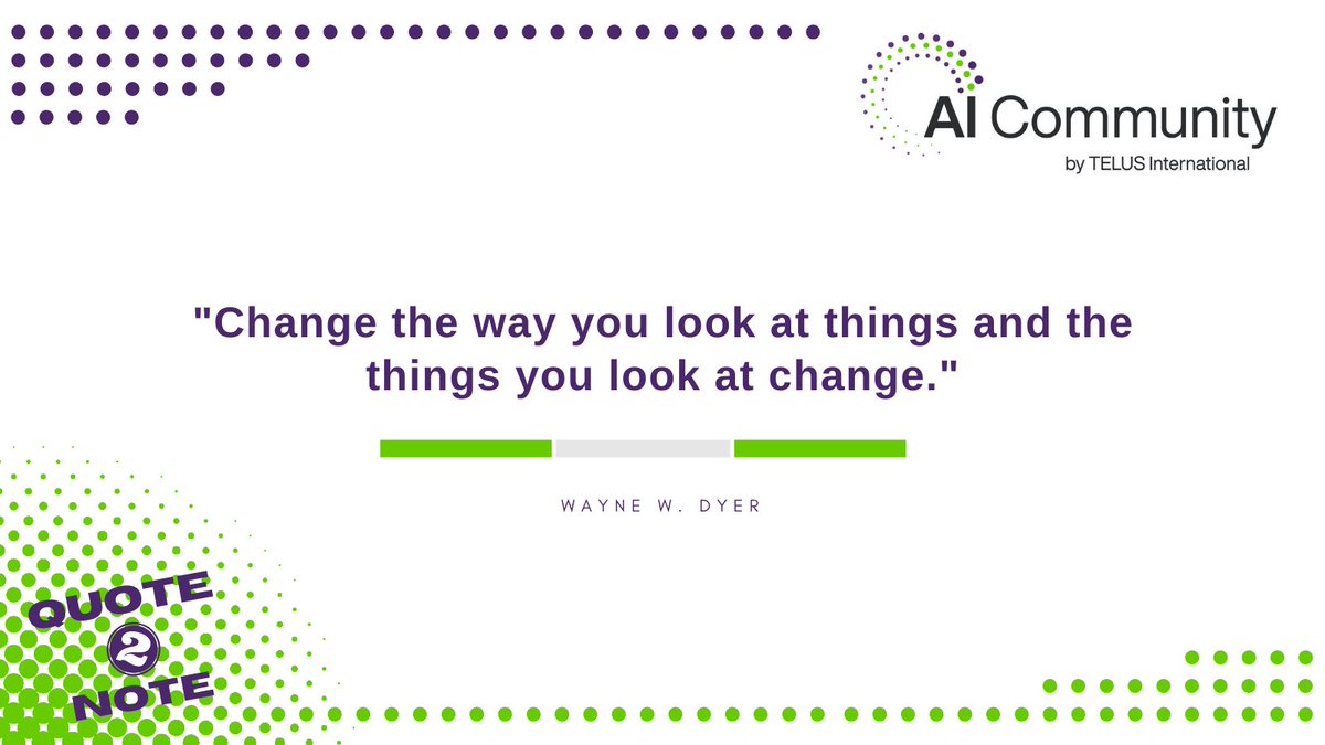 AICommunitybyTI's tweet photo. Today's #Quote2Note 🍂

Enjoy the rest of the week everyone! #WednesdayMotivation #quotesoftheday https://t.co/k7GDgBNjzN