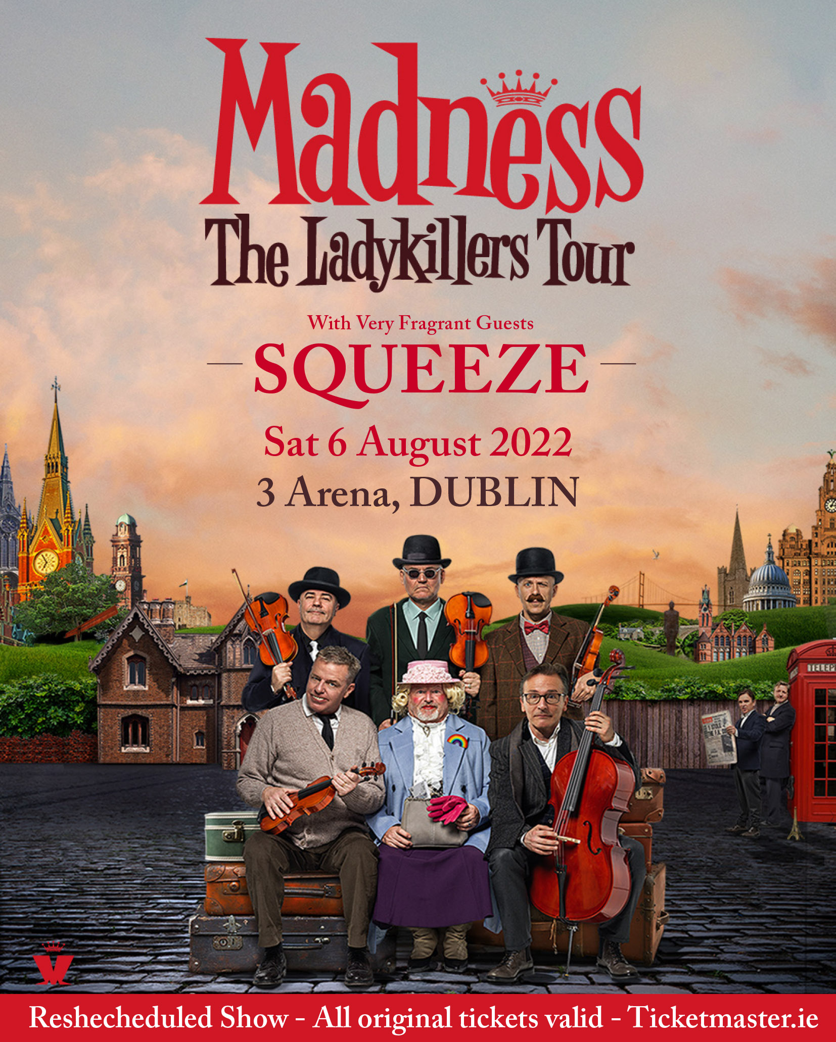 MCD Productions on X: "𝗨𝗣𝗗𝗔𝗧𝗘 ~ @MadnessNews are now set to return on  Saturday 6th August 2022. Original tickets remain valid for new date.  https://t.co/LJmqRulpWz" / X