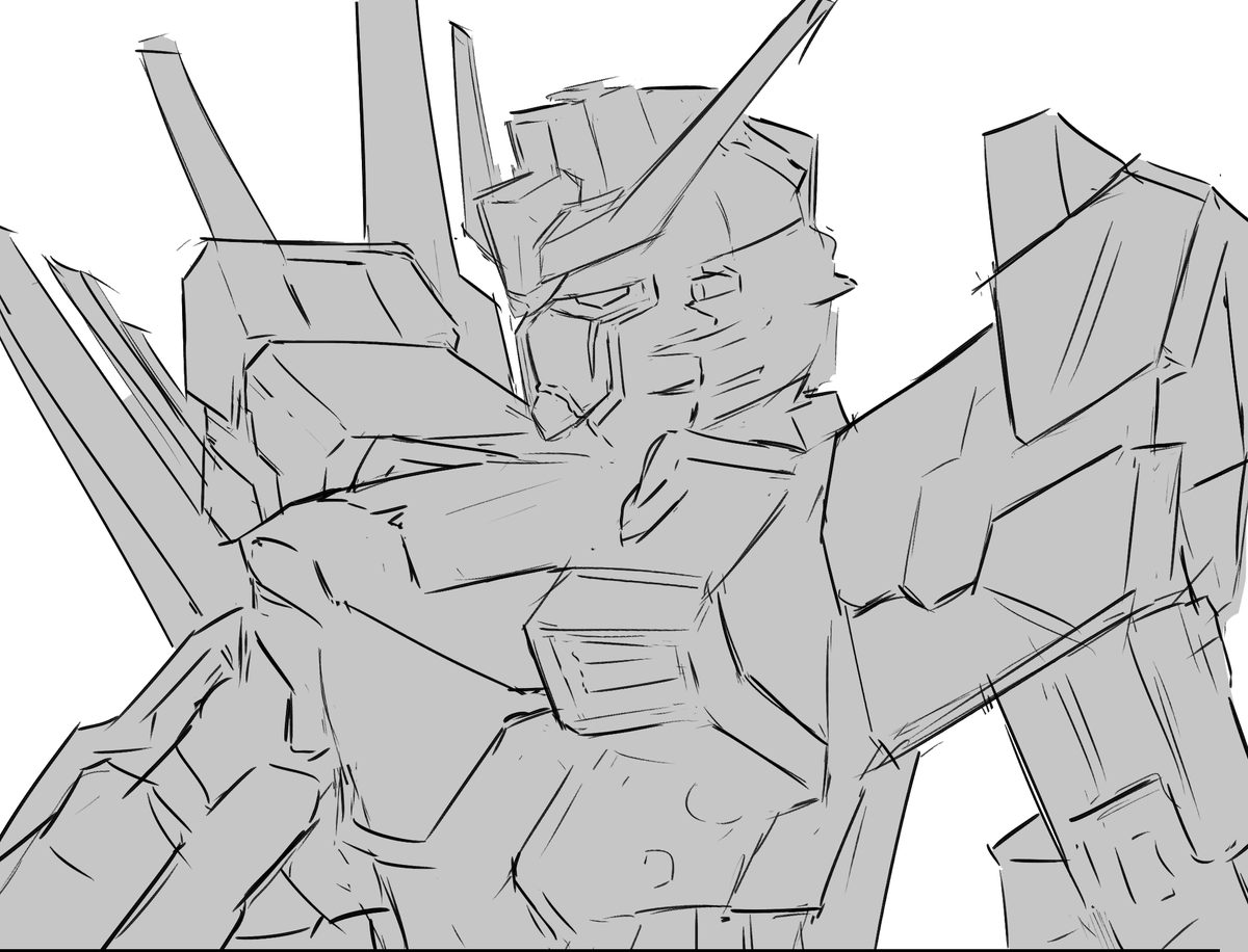 人生初ガンダムお絵かき 