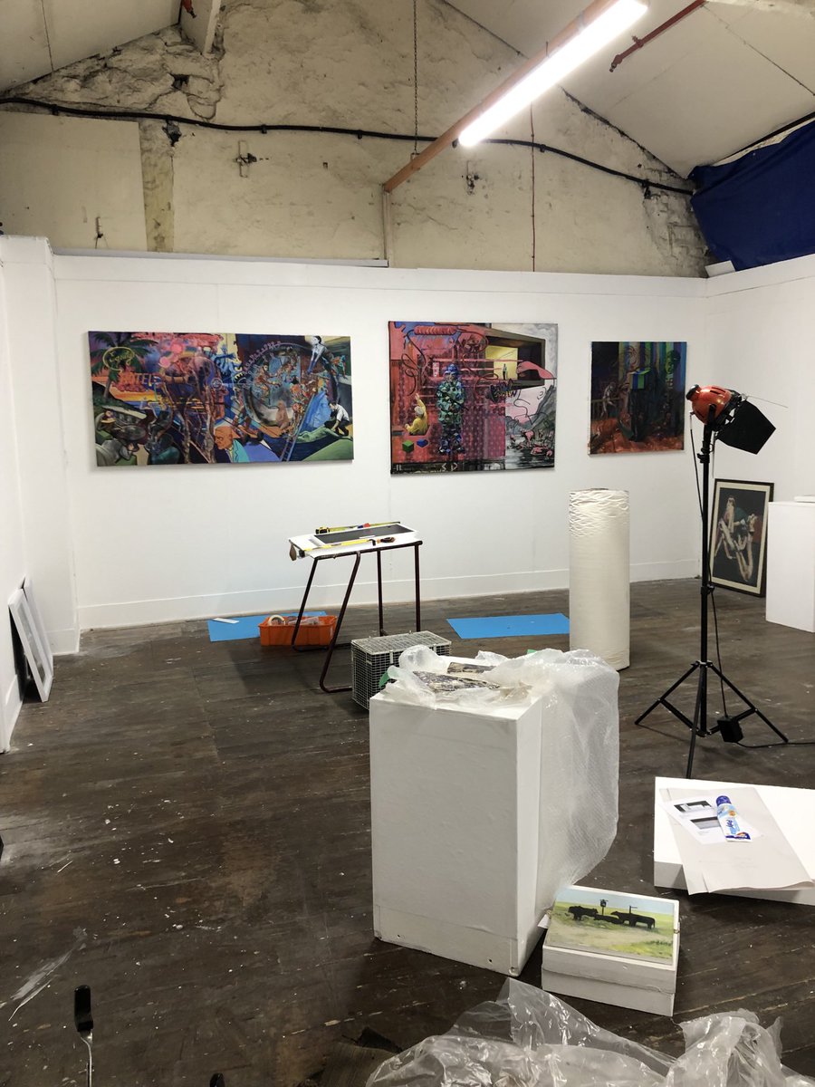 Hanging the exhibition at Valley Artists for the Rossendale Art Trail, please come to our preview, 6 till 8 on Friday evening, then open weekends through out November. 👍