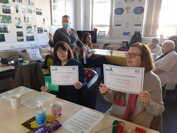 RaplochCorner's tweet photo. Our lovely Castleview Crafters getting their certificates for Step on Stress yesterday 🥳 https://t.co/Y9XxYKjokY