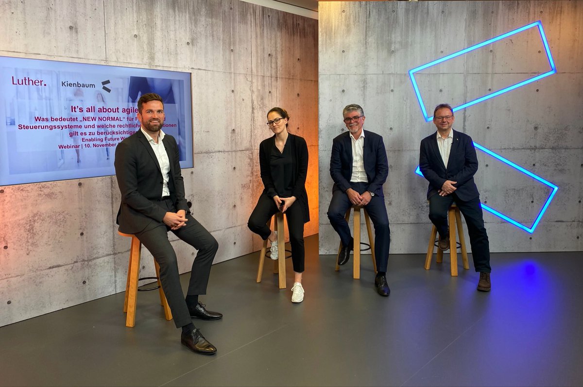 Um 11:30 Uhr starten wir gemeinsam mit den Experten der Luther Rechtsanwaltsgesellschaft mit dem Live Webinar „Enabling Future Work“ über neue Formen der Zusammenarbeit, Steuerungssysteme und arbeitsrechtliche Herausforderungen: kienbaum.com/de/veranstaltu… #agil