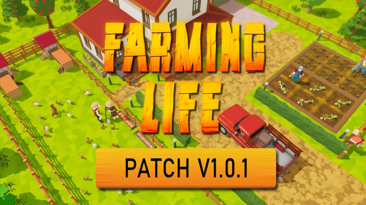 PyramidLab's tweet photo. #FarmingLife patch v1.0.1 is here! Learn more about improvements, update your game and have fun farming! ๐ฅ๐ฅ๐ฅ๐
โก๏ธ Read more: https://t.co/rWX3eyCxNt
โก๏ธ Add to Wishlist: https://t.co/zh8iN1ESAi
#FarmingLifeGame #indiegame #tycoon #farminggames #indiegamedev #lowpoly https://t.co/5ZQqx0oncq