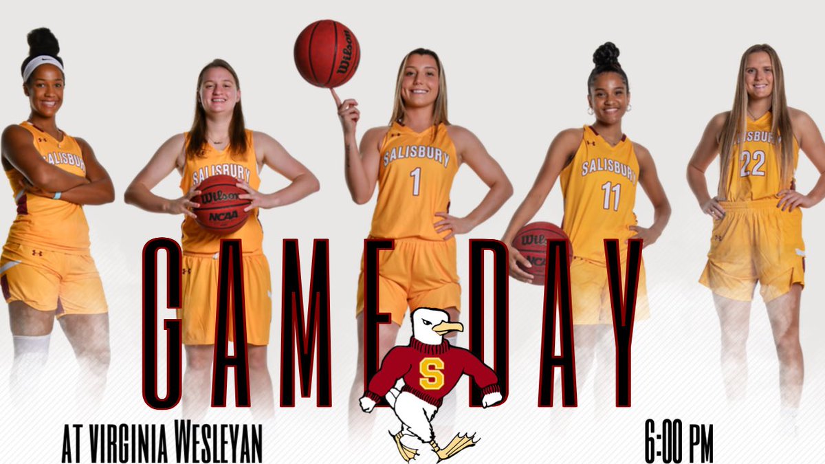 SalisburyWBB's tweet photo. Happy GAME DAY!! 

First game of the season, and we are hitting the road to match up with Virginia Wesleyan University at 6:00PM! 🏀💪🎉

#gogulls #gameday #suwbb https://t.co/elMCuLCMf6