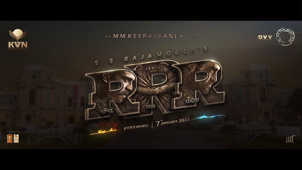 KVN Productions is the official distributor for RRR in Kannada and Karnataka.. #RRRMovie @KvnProductions