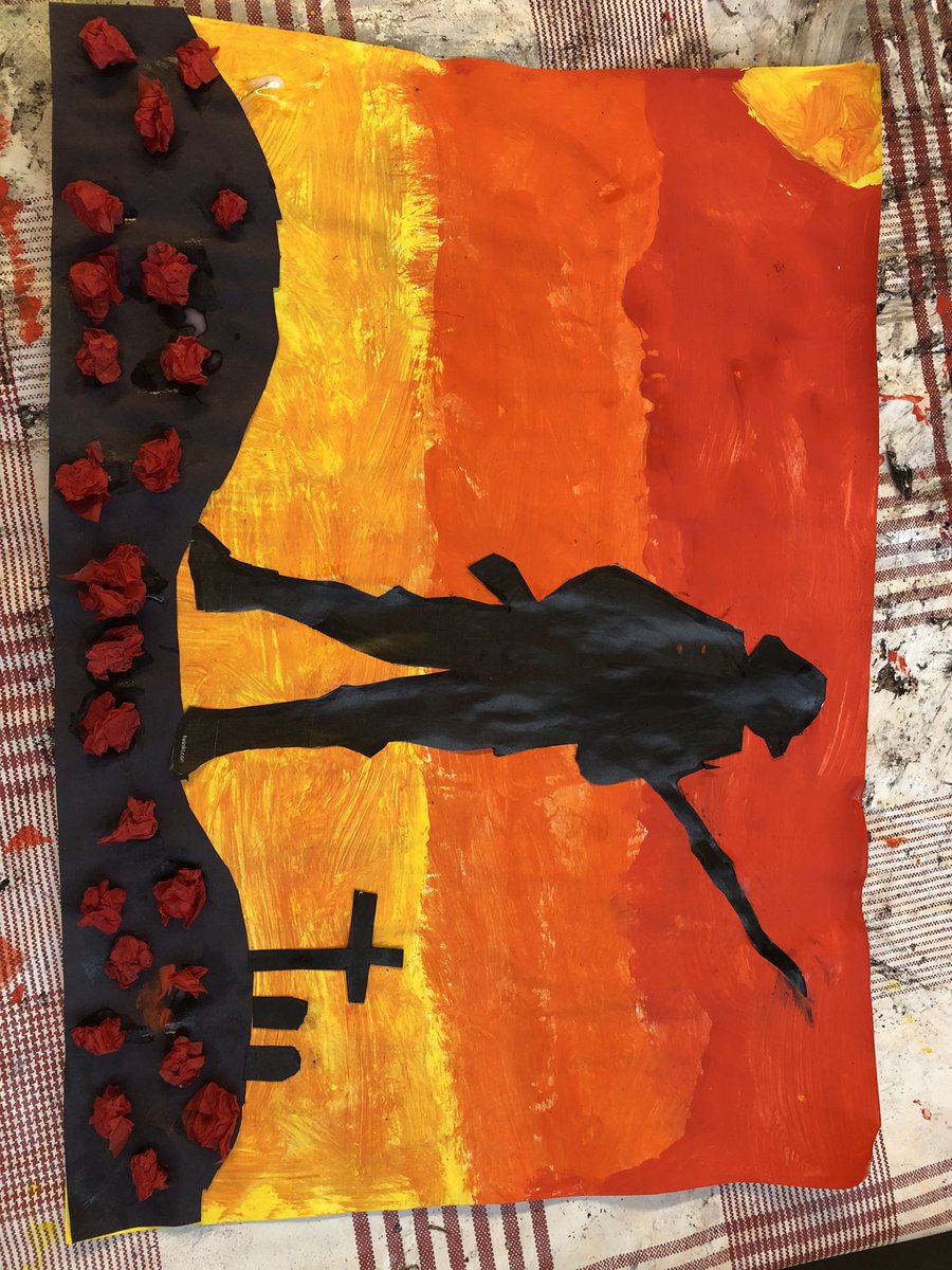 BoghallPSch's tweet photo. P4 have been learning how to create art using silhouettes. They made these powerful pictures for Remembrance Day https://t.co/quoS38pDbb