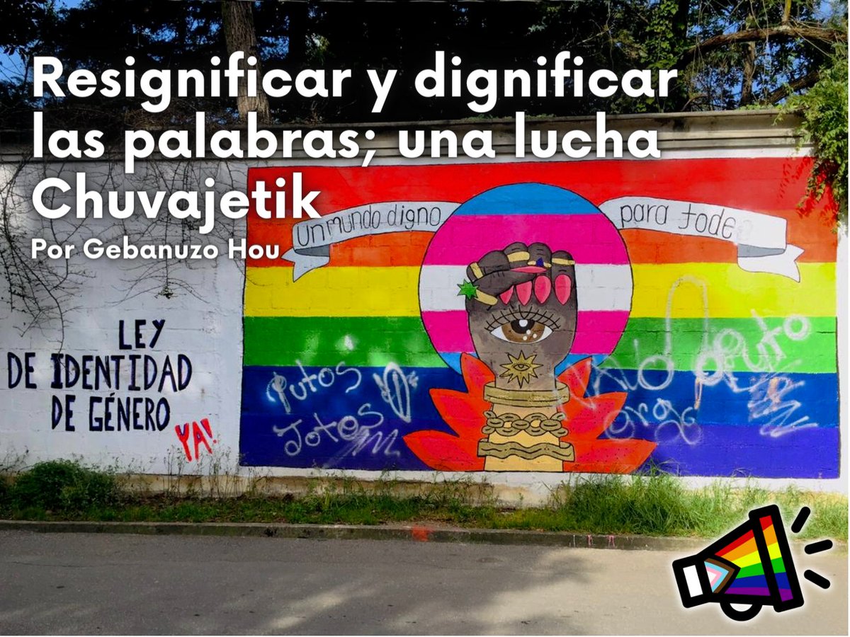 AltavozLgbt's tweet photo. 🎨 Un mural hecho por la diversidad fue atacado con insultos. En lugar de borrarlos, las Chuvajetik añadieron más, y se reapropiaron el espacio. @Gebanuzo nos cuenta la historia del mural y su resignificación 🏳️‍🌈🏳️‍⚧️

¿Cómo quedó al final? Aquí te mostramos:
https://t.co/hoCEz5vn6E https://t.co/rmLbyBUuZV