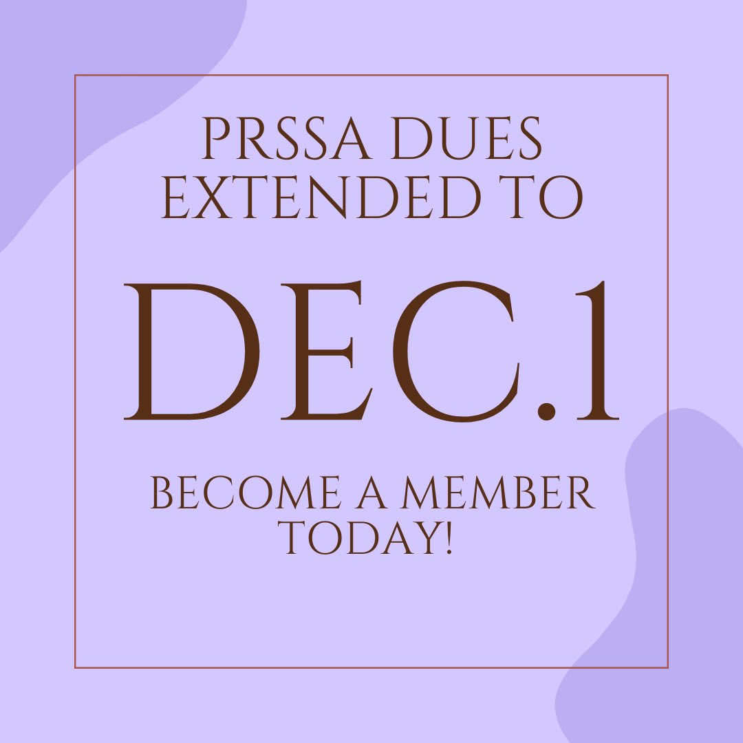 Still thinking about becoming a member of PRSSA? You’re in luck! The deadline to pay dues has been extended to December 1st! Reach out to treasurer,Gillian Maffit,at maffitge2024@mountunion.edu or president,Peyton Zamarelli,at zamarepo2022@mountunion.edu if you have any questions