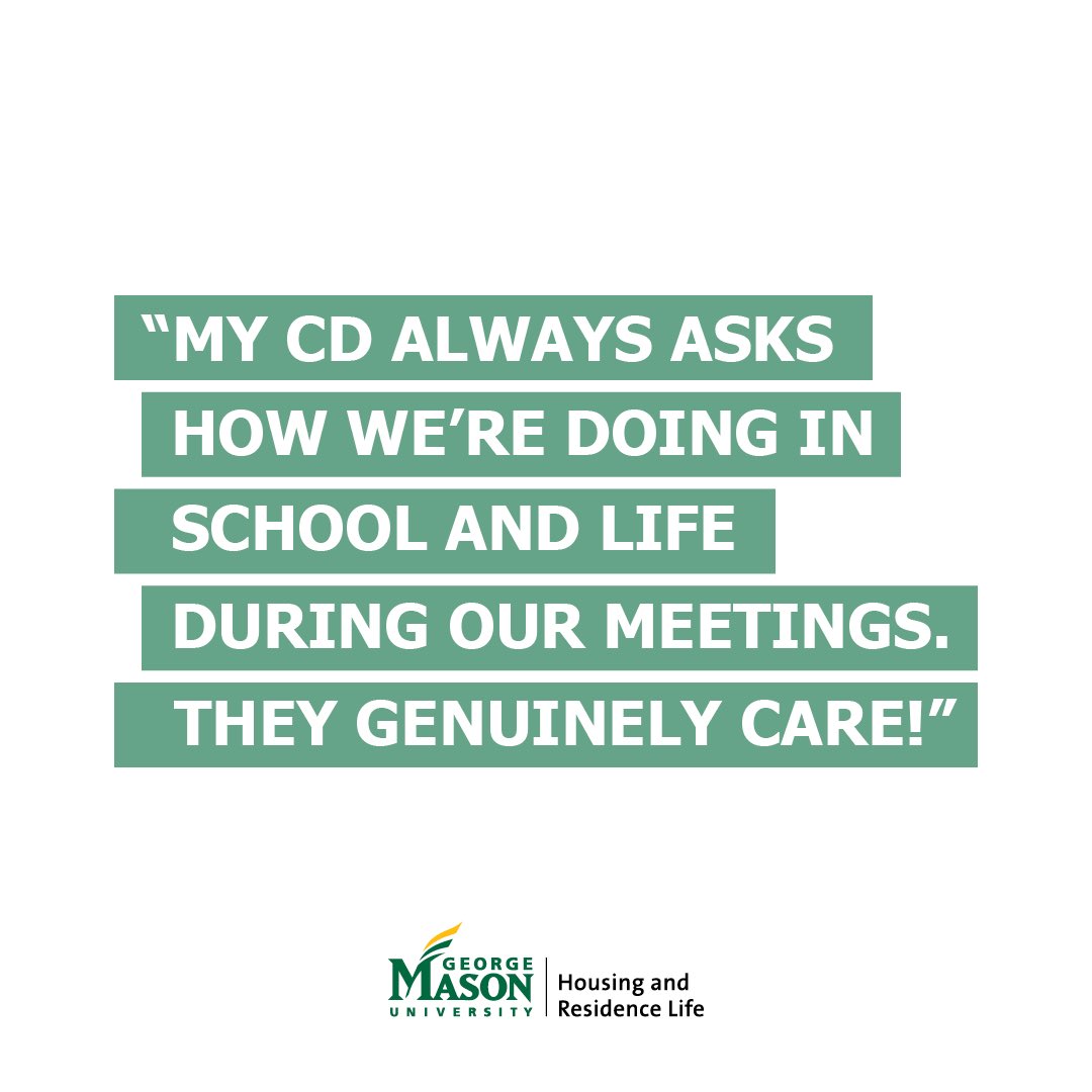 MasonHousing's tweet photo. ✔️ As you may know, the HRL student staff application is open and available at 👉 https://t.co/LgmYIOEBEt 

🏡 See what our students have said about their positive experiences working for HRL! https://t.co/1ooMqcEl3V