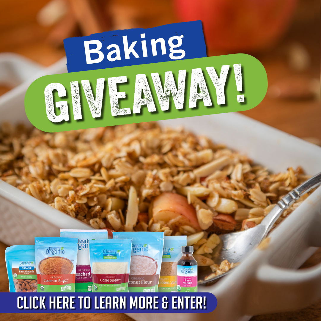 ClearlyBrand's tweet photo. Want to win a kit full of better-for-you baking supplies? Enter our Baking Giveaway now through November 18! Click here to enter: https://t.co/TwPNAEHkWv https://t.co/UCfyBlwX9s