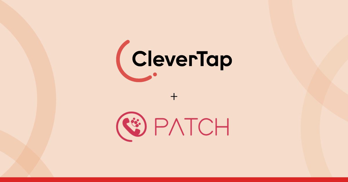 CleverTap's tweet photo. We're happy to announce a first in our 8-year history - our first acquisition!  Join us and welcome @Patch_us to the CleverTap Family! Patch is a unique technology that enables in-app voice, chat and more. Read all about it here: https://t.co/2tYgHNiZIH https://t.co/2rmzgd59WA
