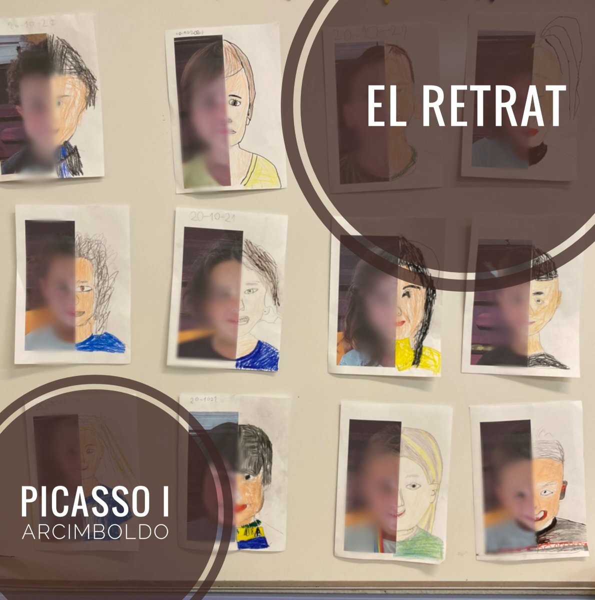 espriumontgat's tweet photo. A Cicle inicial hem treballat el retrat amb Pablo Picasso i Giuseppe Arcimboldo. Aquestes són les nostres obres d'art!
#espriumontgat #escolaactiva  #escolapublica #picasso  #arcimboldo #plàstica@SSTTMVO @CRP_baixmaresme https://t.co/f9AwFry5IN