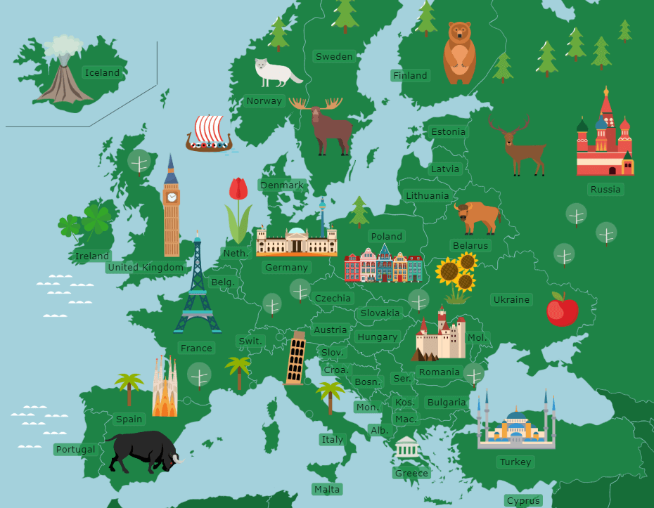 SeterraGeo's tweet photo. Try the cartoon version of the map quiz "Europe: Countries" here: https://t.co/3pnEqG01tg

#mapquiz #geography #socialstudies #europe #europemap https://t.co/HwmxjIC1EO