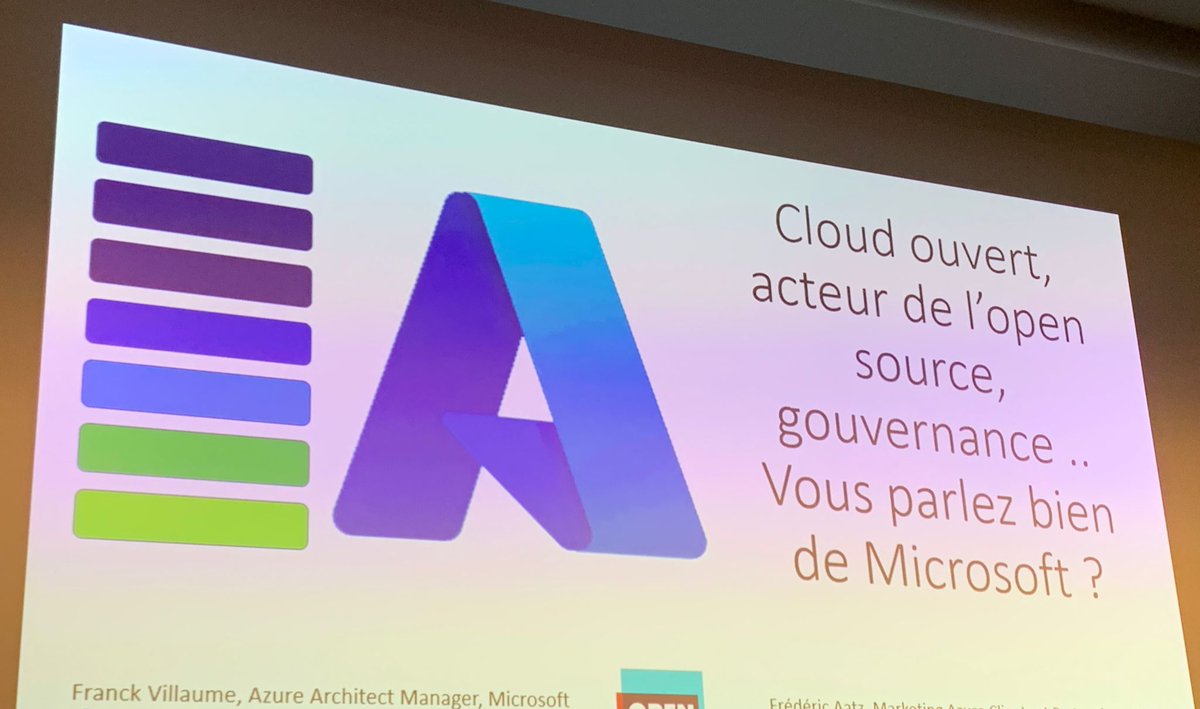 [Conférence] Cloud ouvert,  acteur de l'open source, vous parlez bien de Microsoft ? 
Merci beaucoup à Franck Villaume et Frédéric Aaz pour partager leur expérience chez Microsoft au <a href="/sido2021/">محبوب سوهابين</a>
<a href="/projetmoustache/">FranckVillaume, nerville</a> 
<a href="/faatz/">Frederic Aatz</a> 
#mbadmb  #opensource #devops #logiciellibre #opensource2021