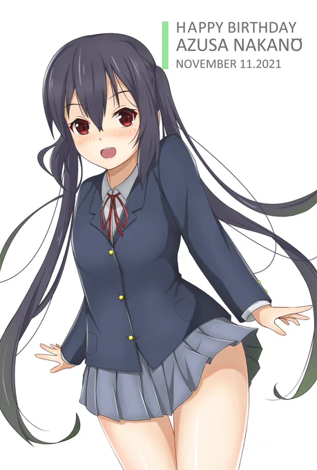 誕生日おめでとう!
あずにゃん( ^ω^ )

#中野梓生誕祭2021
#けいおん 