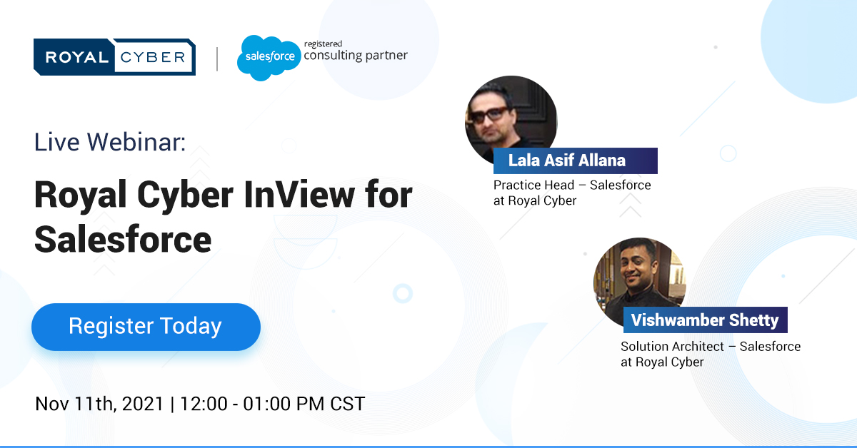 RoyalCyberUSA's tweet image. Royal Cyber's InView for Salesforce helps to analyze, manage, and display data in the form of dashboards without manual and human interventions – thus avoiding any data mishandling costs.
Register now!
ow.ly/H81150GJoEi
#SalesforceCommerce #SalesforceCommerceCloud