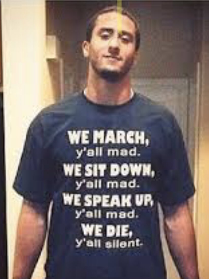2016disgrace's tweet photo. @kylegriffin1 Now fine him with a lifetime ban like they did Kap for kneeling!
#KapWasRight https://t.co/crxPY6pcxZ