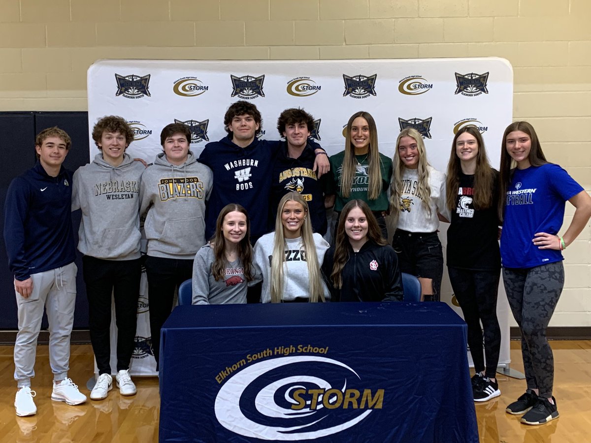 Congrats to all Storm signees today for Softball, Volleyball, and Baseball!  #rollstorm <a href="/eshsvb/">Elkhorn South VB</a> <a href="/ESHSSoftball/">ESHS Storm Softball</a> <a href="/ESHS_Baseball/">Elkhorn South HS Storm Baseball</a>
