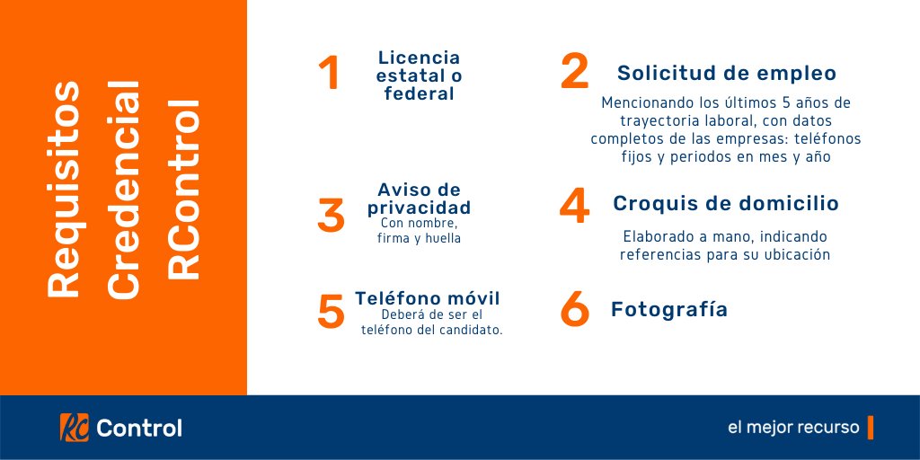 RConfiableMx's tweet photo. ¿Cuáles son los requisitos para tramitar la Credencial #RControl? Conócelos y búscanos para cualquier duda o pregunta 💳

#Traileros #Transportistas #Operadores https://t.co/fM5vHfDPMR