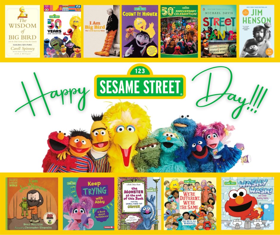 ClayFireRescue's tweet image. Today’s letter of the day is “S.” What begins with S? Sesame Street, of course! #SesameStreetDay celebrates the landmark children’s television series that has become a cultural phenomenon since it first aired in 1969.
Come check our #SesameStreet books today! 
#ClayCoLibrary