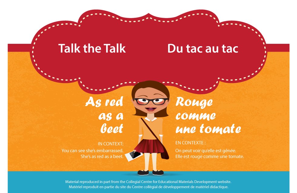 Talk the Talk, a simple language series every week. At a practical level, favourite phrases can help when you are at a loss for words and serve as a confidence builder to further encourage the use of your second language.