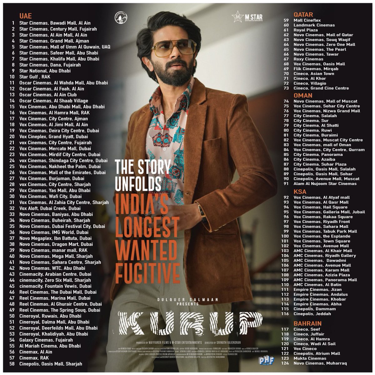 dulQuer's tweet photo. #kurup outside India theatre lists (1) https://t.co/mASXyvBeVh