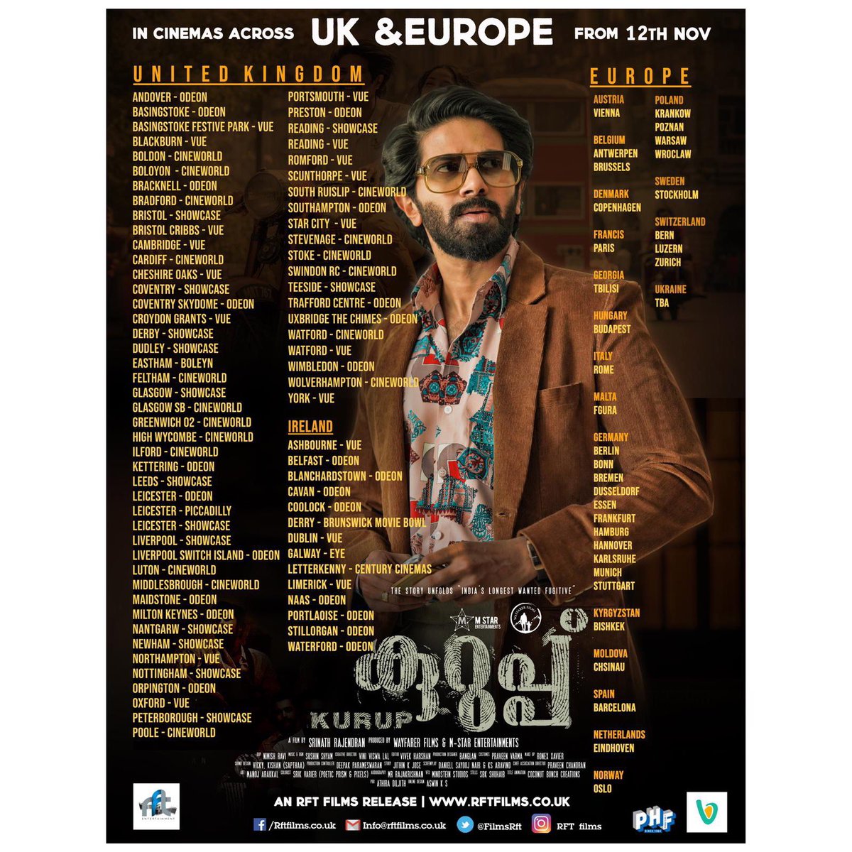 dulQuer's tweet photo. #kurup outside India theatre lists (1) https://t.co/mASXyvBeVh