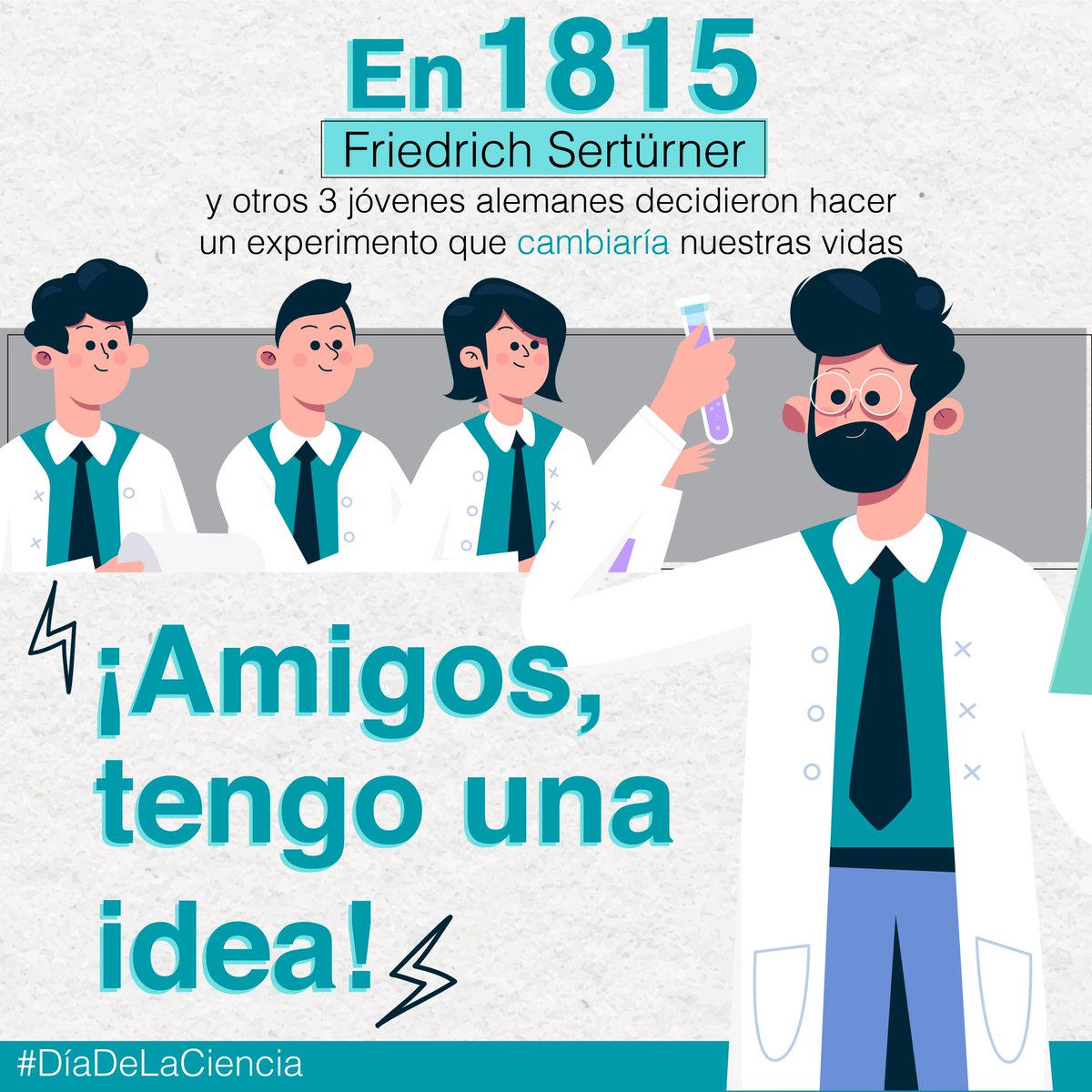 Laproff_SA's tweet photo. Hoy en el #DíaMundialDeLaCiencia🧪 queremos contarte la historia del primer medicamento en el mundo y todo lo que pasó para que laboratorios como Laproff puedan aportar a tu bienestar con seguridad y calidad.
#NosImportaTuSalud #SiempreContigo💙 https://t.co/GbBXGCPK79