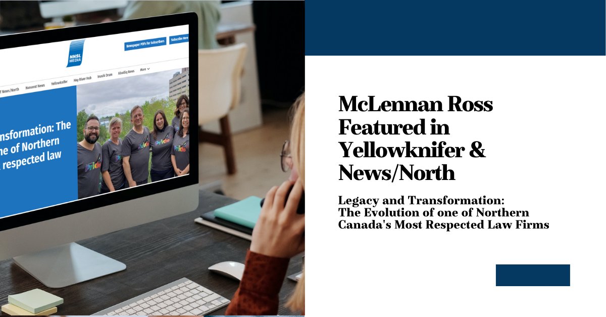 Featured in the latest editions of both the Yellowknifer and News/North, our Yellowknife team is making a splash! To read the full article online, click here: bit.ly/2YrG15x #MRoss #MREvolves #NWT