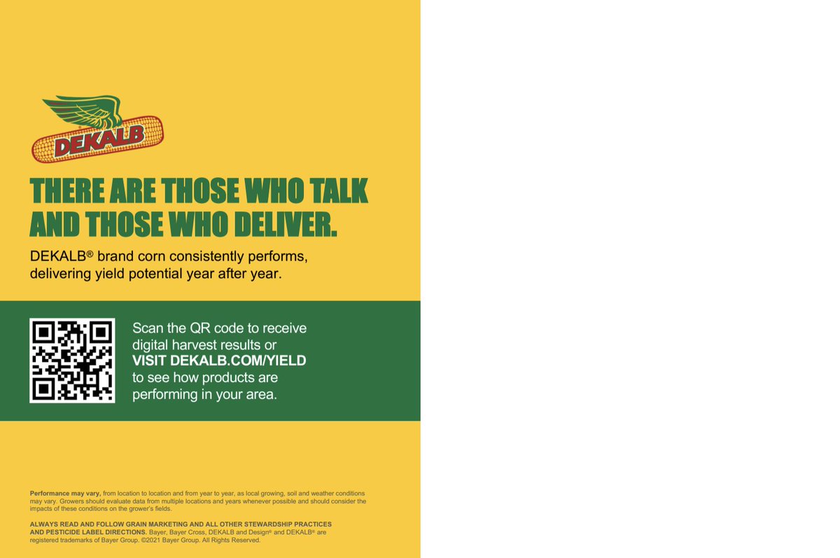 Check out our 2021 Farmer-managed single plot trials from Northeast Nebraska!
.
#Farming #agriculture #grain #trusted #Nebraska #successfultogether #dekalb #xtend 
.
<a href="/Asgrow_DEKALB/">DEKALB Asgrow Seed</a> 
<a href="/BayerUS/">Bayer U.S. 🇺🇸</a>