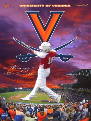 We are very excited for 2025 C Thomas O Connell and his commitment to @uvabaseball. Not afraid to hit with two strikes, hits to all parts of field, always lives for the moment, and can change a game very fast. Very High Academic Kid which translates to a high Baseball IQ.