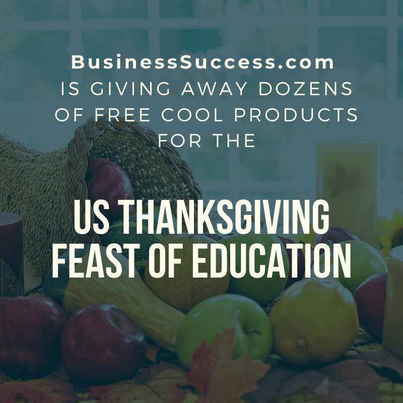 In an attitude of gratitude, my friends and I are giving away 30 business-growth programs worth $7,000 during the Thanksgiving Feast of Education. Limited time.   Grab your plate: bit.ly/3n0AAnC