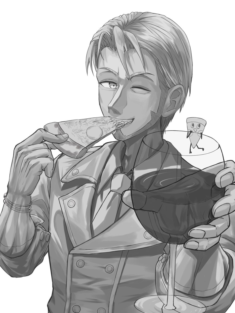 今回のラフ〜線画+αです✍️
グリザイユ画法(?)に挑戦してみました👌 
