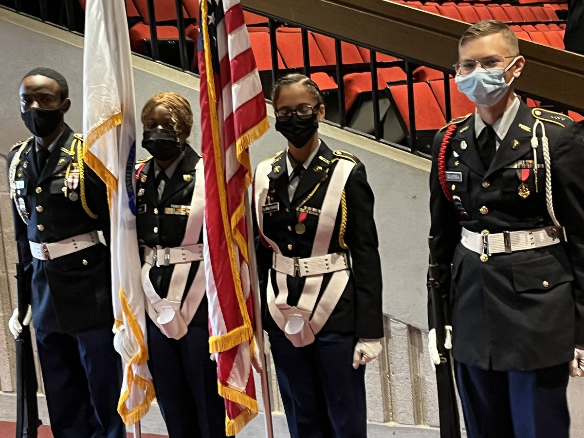 Outstanding ceremony this morning by Brockton High’s JROTC Color Guard and school band to honor those veterans who came home - and those that did not. #freedomisnotfree