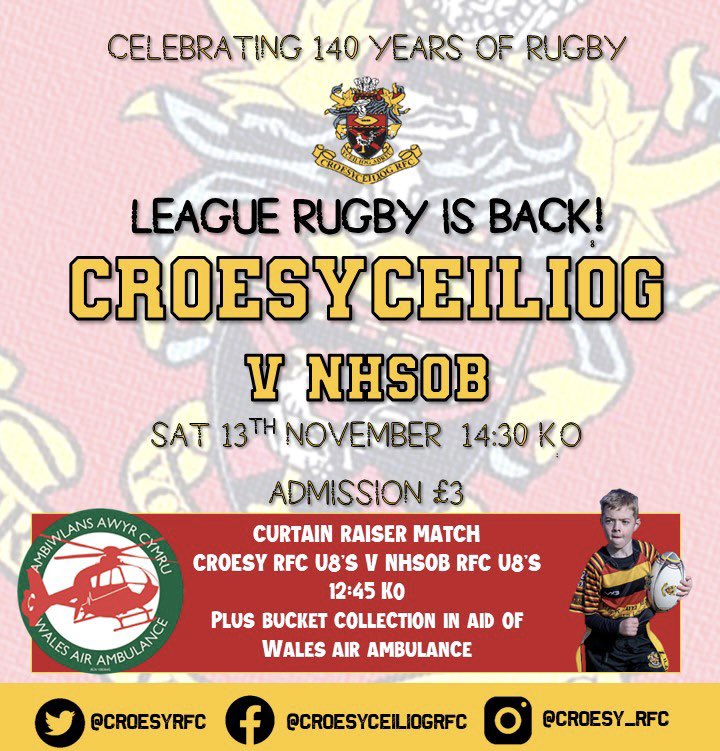 The League is Back! In our season opener, we take on <a href="/NHSOBRFC1/">NHSOB RFC</a> in the WRU National 2 East League.

Come support the lads as they try to kick off the new season with a bang! 🧨 <a href="/AllWalesSport/">All Wales Sport</a> <a href="/DRA_Community/">DRAGONS RFC COMMUNITY 🐉</a>  <a href="/WRetweeted/">Welsh Rugby fixtures and Scores Retweeted</a> #rugby #clubrugby #atatt #backinaction