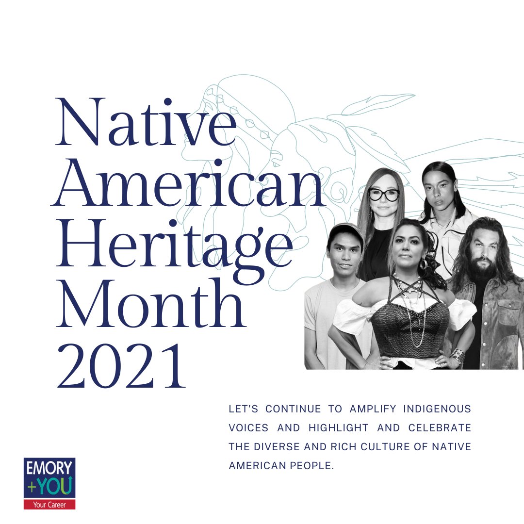 EmoryCareers's tweet photo. Native Americans, their culture, history and heritage are an essential part of the fabric of our country, here at Emory, we are proud of the ways that our Native American employees strengthen our culture of inclusion and innovation.  #NativeAmericanHeritageMonth https://t.co/nlQ0SJ4dTQ