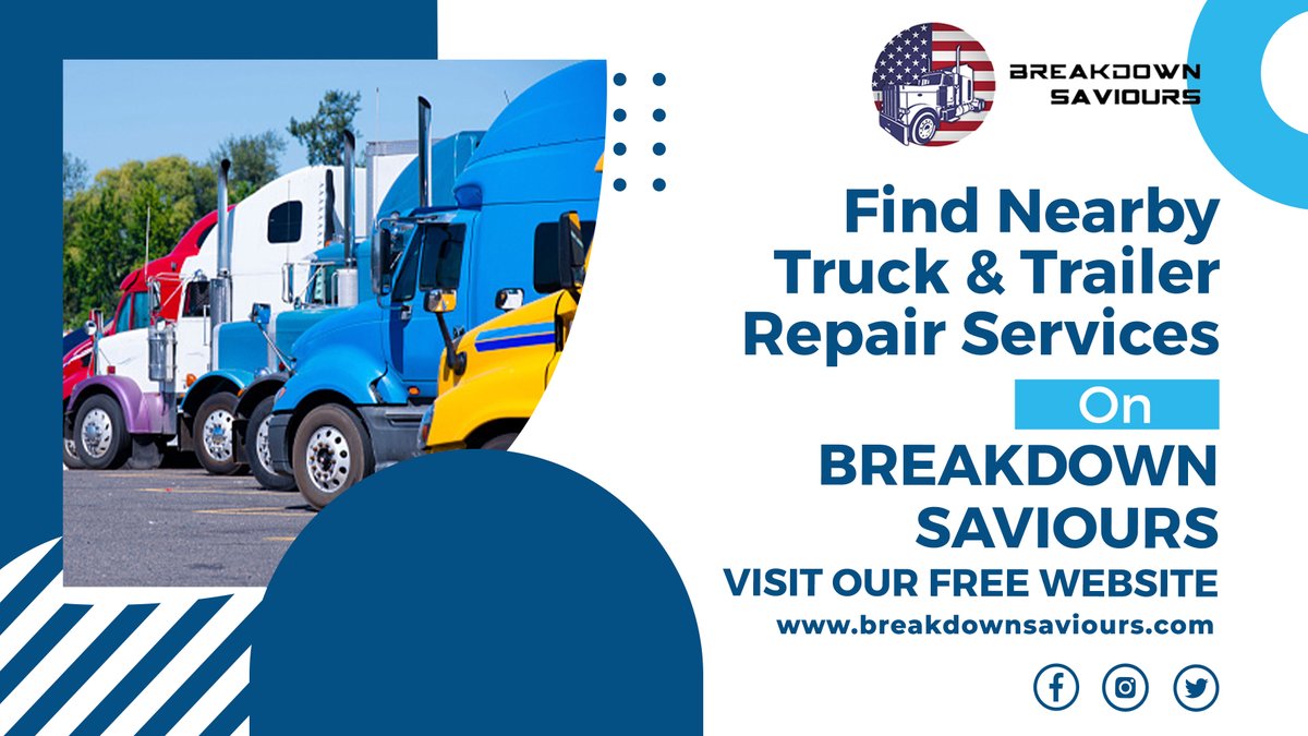 #Breakdown_Saviours helps you Locate the nearest Commercial Truck &amp; Breakdown Repair Service, Towing Service, Trailer &amp; Tire Repair. 

Visit our free Website:- breakdownsaviours.com

#advertising #advertisement #advertisewithus #truckrepaircenter #semitruckrepair #heavytrucks