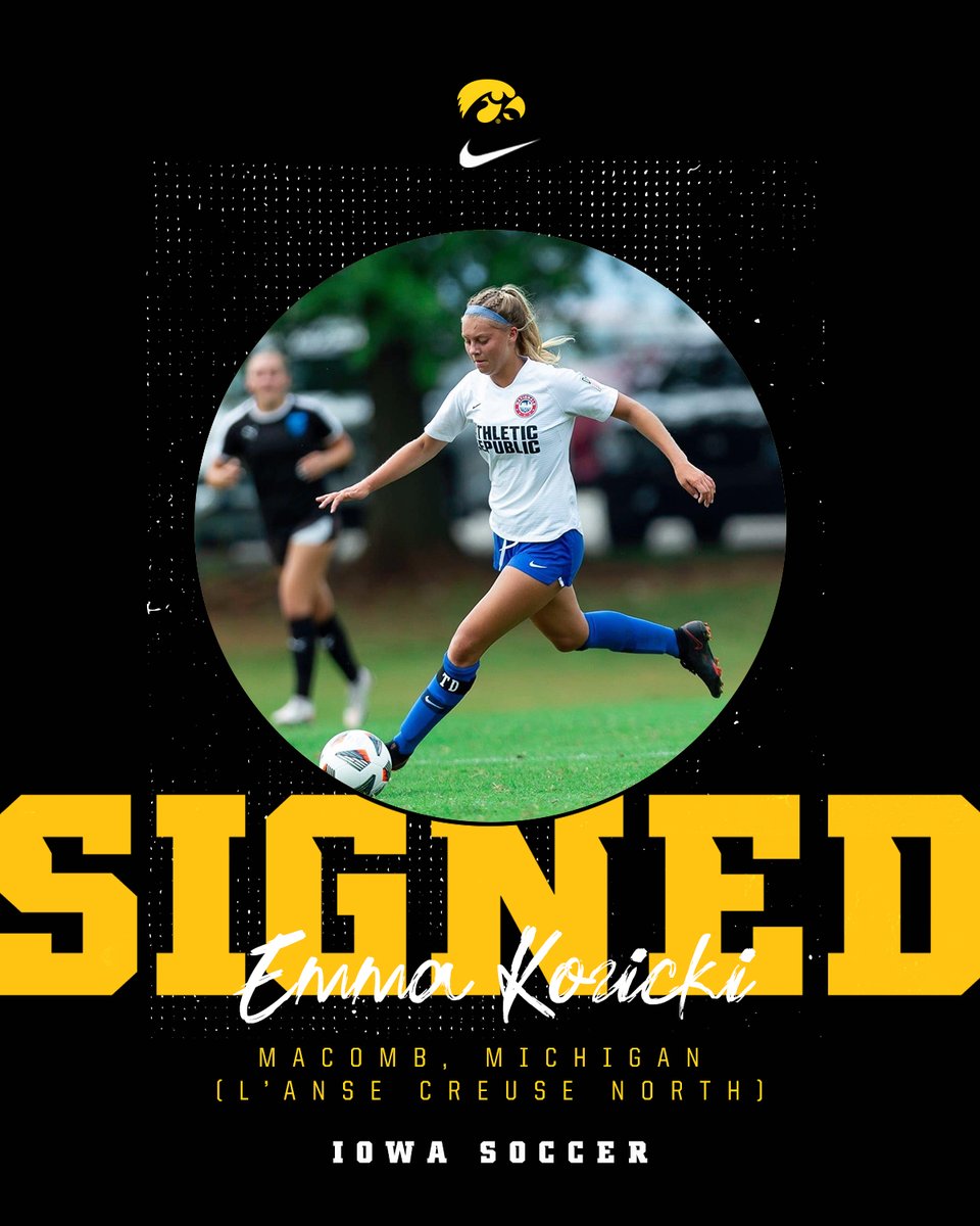 🔊 “The campus in Iowa City felt like home and the coaching staff really matched me and my personality. Iowa offers such a variety of majors that will allow me to explore what I want to continue in my career after soccer.”

Welcome to the #Hawkeyes <a href="/KozickiEmma/">Emma Kozicki</a> 🖤💛